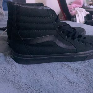 Black vans high tops